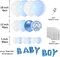 Blue And White Balloon Arch Garland Kit - Baby Boy Balloons Arch Different Sizes 5 12 18 Inch Blue White Balloons for Boys Baby Shower Decorations Birthday Engagement Party Gender Reveal Decor